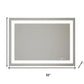 24" Clear Lighted Frameless Bathroom Vanity Mirror