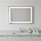 24" Clear Lighted Frameless Bathroom Vanity Mirror