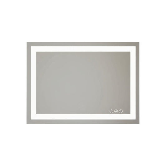 24" Clear Lighted Frameless Bathroom Vanity Mirror