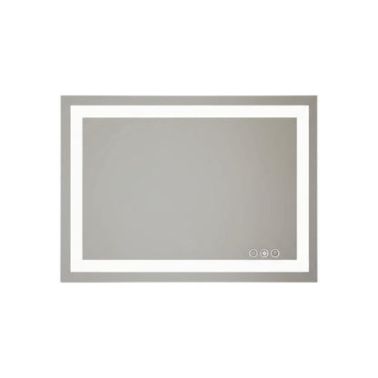 24" Clear Lighted Frameless Bathroom Vanity Mirror