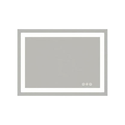 28" Clear Lighted Frameless Bathroom Vanity Mirror