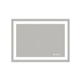 28" Clear Lighted Frameless Bathroom Vanity Mirror