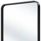 30" Black Metal Floating Framed Bathroom Vanity Mirror