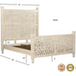 Three Piece White Solid Wood Bedroom Set