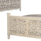 Three Piece White Solid Wood Bedroom Set
