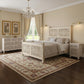 Three Piece White Solid Wood Bedroom Set