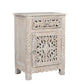 Three Piece White Solid Wood Bedroom Set