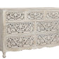 Three Piece White Solid Wood Bedroom Set