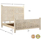 Three Piece White Solid Wood Bedroom Set