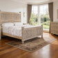 Three Piece Gray Solid Wood Bedroom Set
