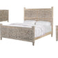 Three Piece Gray Solid Wood Bedroom Set