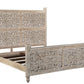 Three Piece Gray Solid Wood Bedroom Set