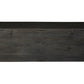 52" Black Distressed Solid Wood Carved Floral Storage Ottoman