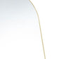 63" Gold Metal Arch Freestanding and Wall Mount Framed Full Length Mirror