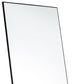 63" Black Metal Freestanding and Wall Mount Framed Full Length Mirror