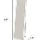 64" Clear Lighted Freestanding and Wall Mount Frameless Full Length Mirror
