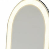 60" Clear Arch Lighted Freestanding and Wall Mount Frameless Full Length Mirror