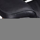 28" Black and Light Brown Tufted Genuine Leather Lounge Chair With Ottoman