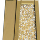24" Gold Crystal Glass Floor Vase With Faux Crystals