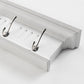 28" White Solid Wood Four Hook Wall Mount Coat Rack