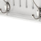 28" White Solid Wood Four Hook Wall Mount Coat Rack