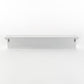 51" White Solid Wood Eight Hook Wall Mount Coat Rack