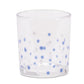 Set of Three Blue Abstract Glass Tabletop Votive Candle Holders