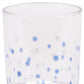 Set of Three Blue Abstract Glass Tabletop Votive Candle Holders