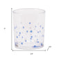 Set of Three Blue Abstract Glass Tabletop Votive Candle Holders
