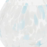 Set of Four Blue Abstract Glass Tabletop Votive Candle Holders