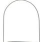 16" Gray Abstract Iron Tabletop Pillar Candle Holder