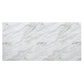 82" White and Natural Faux Marble and Wood Double Pedestal Base Dining Table
