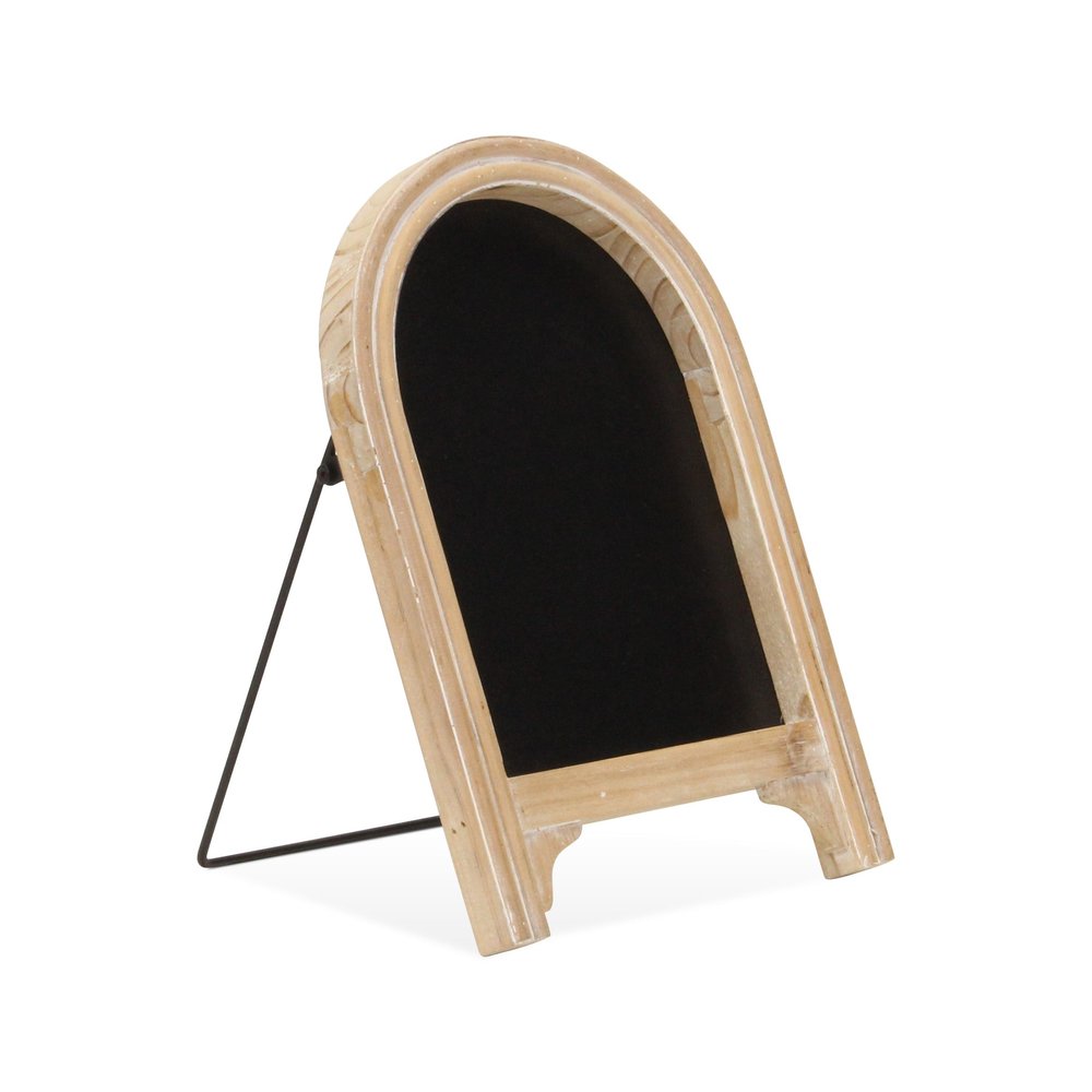 12" Natural Wood Tabletop Easel Chalk Board