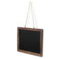 15" X 19" Brown Wood Hanging Chalkboard
