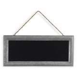 10" X 22" Gray Metal Hanging Chalkboard
