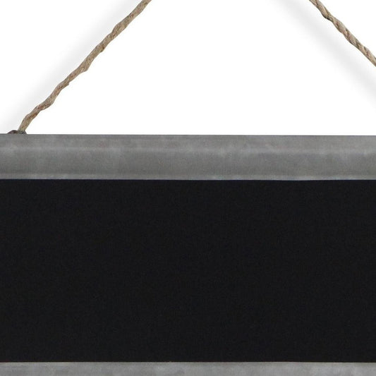 10" X 22" Gray Metal Hanging Chalkboard