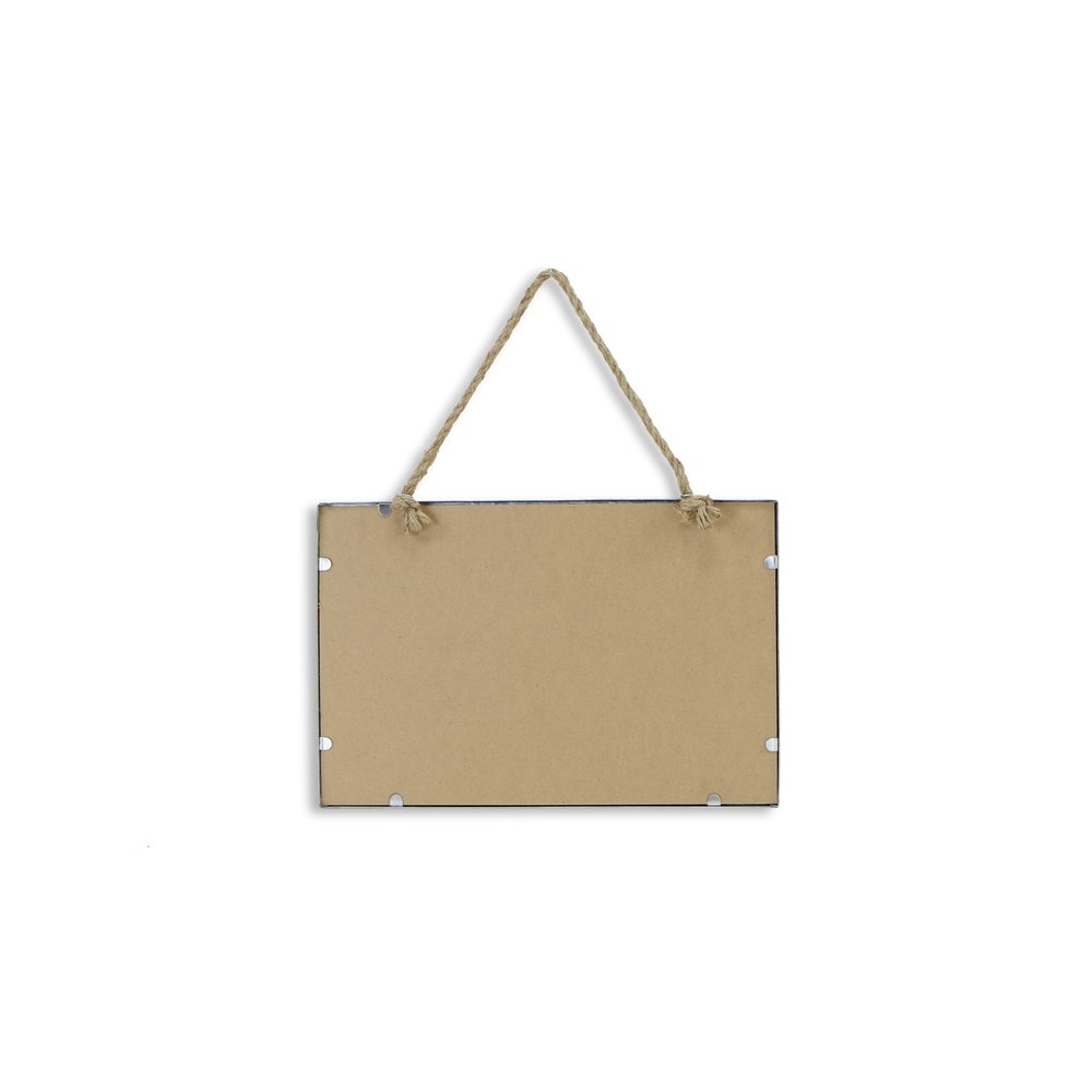 10" X 14" Gray Floral Metal Hanging Chalkboard