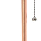 Set of Two 20" Rose Gold Metal Table Lamp With White Drum Shade