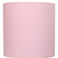 20" White Metal USB Table Lamp LED With Pink Drum Shade