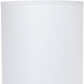 19" White And Gray Ceramic Table Lamp With White Cylinder Shade