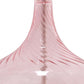 24" Pink And Clear Glass Novelty Table Lamp With White Drum Shade