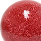 8" Red Globe Table Lamp