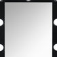 74" Black Wood Lighted Freestanding Framed Full Length Mirror