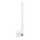 74" White Wood Lighted Freestanding Framed Full Length Mirror