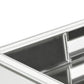 16" Silver Mirrored Glass Serving Tray With Handles