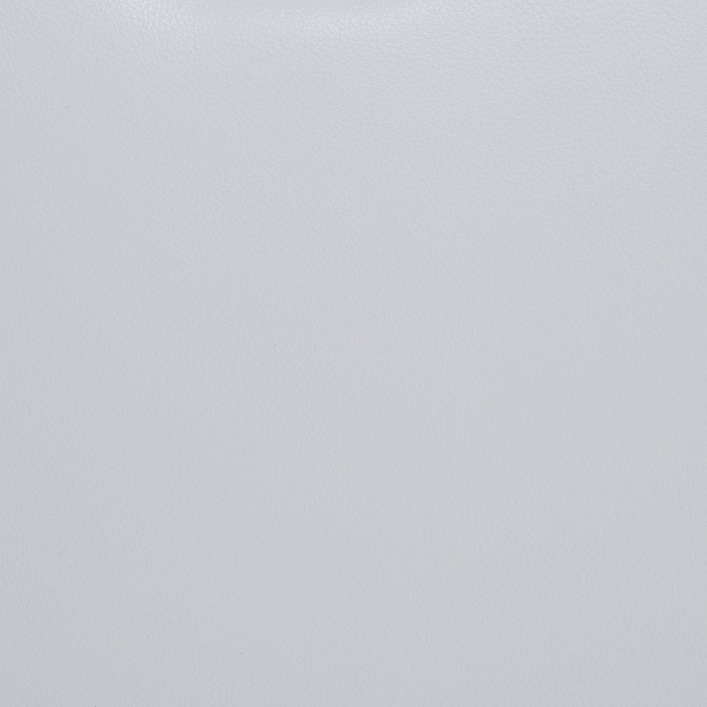 Off White Faux Leather Reclining Curved Six Piece Sectional With LED And Console