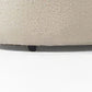 Ivory Boucle Modular Curved Two Piece Sofa and Chaise Sectional With Toss Pillows