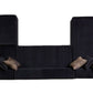 Black Velvet Modular U Shaped Four Piece Sofa and Chaise Sectional With Toss Pillows