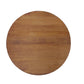 54" Brown Solid Wood Pedestal Base Round Top Dining Table