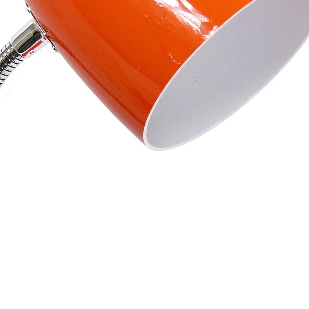 19" Orange Swing Arm Table Lamp